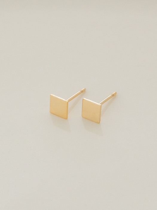 14k gf mini square earrings (14k골드필드)