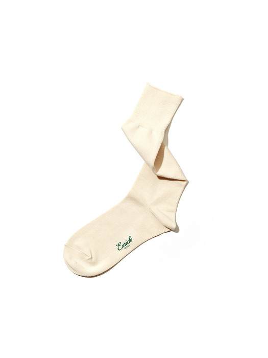 [Over the Calf] Premium Bamboo Socks - Ivory