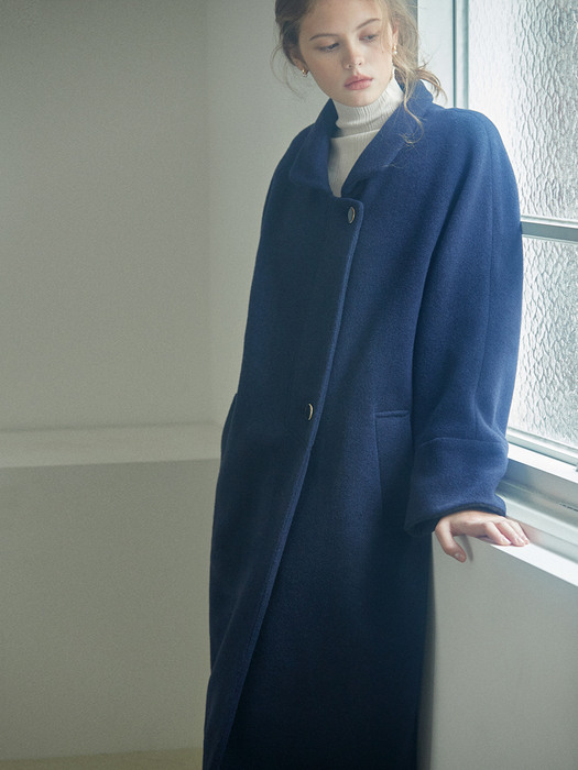 double cashmere-blend Raglan coat