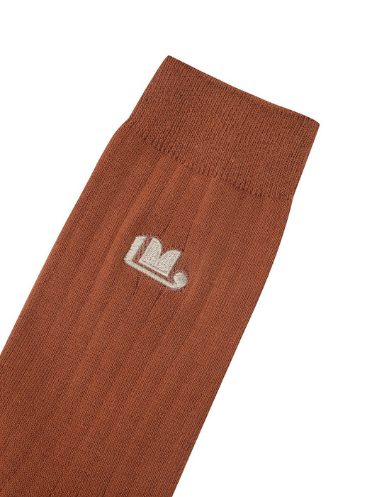 LM logo-embroidered Cotton Socks_QXLAX21130BRX