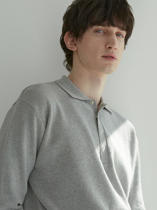 Long Sleeve Cotton Shirt (Grey)