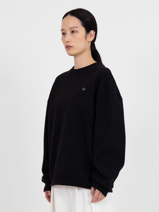 Signature logo-print sweatshirt (Black)