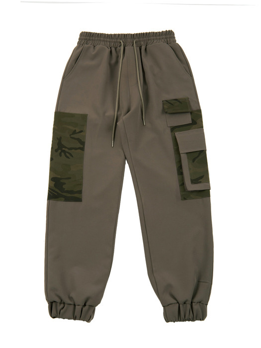 wide camo jogger pants_beige