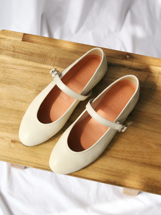 Dolly mary jane flate shoes_CB0037_cream