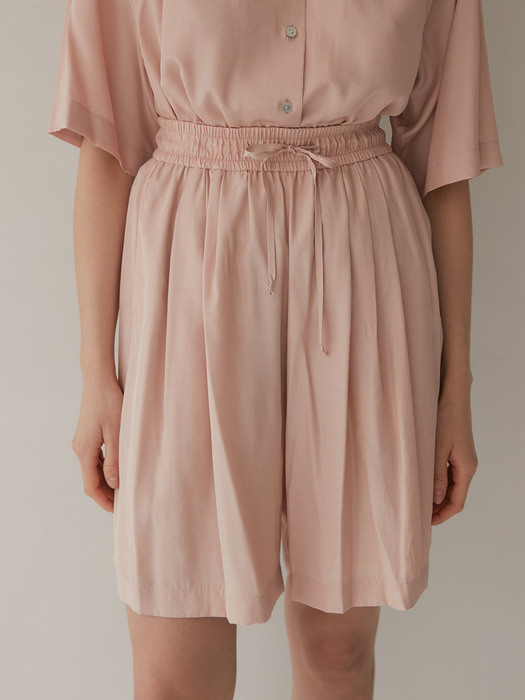 Shirt & Shorts Matching Set (Shell Pink)