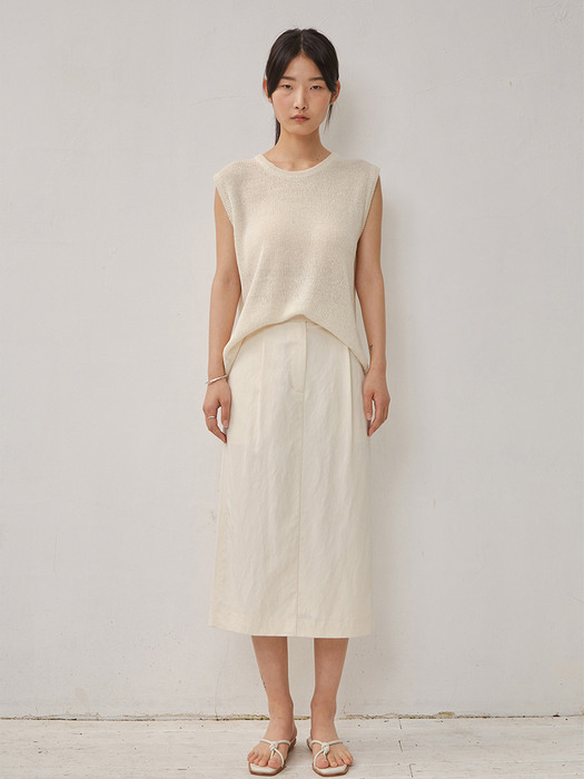 Soft Stitch Skirt [Cream]