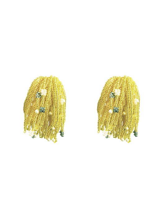 POP FLOWER EARRING YELLOW