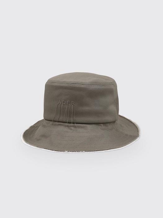 Needle logo bucket hat Khaki