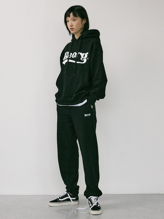 NUE REORG WAVY LOGO HOOD BLACK