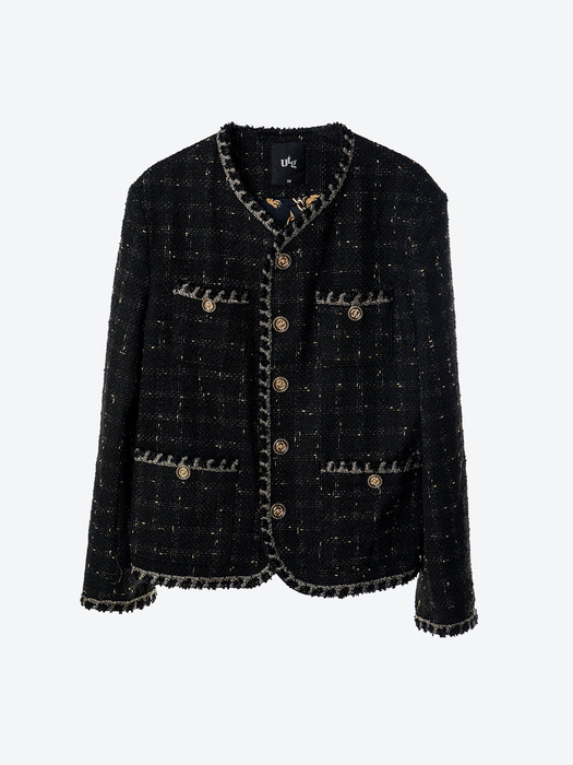 UNTAGE Boucle Tweed Jacket[Black(MAN)]_UTO-FB04