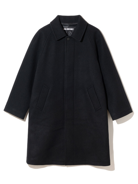 21fw wool balmacaan coat black