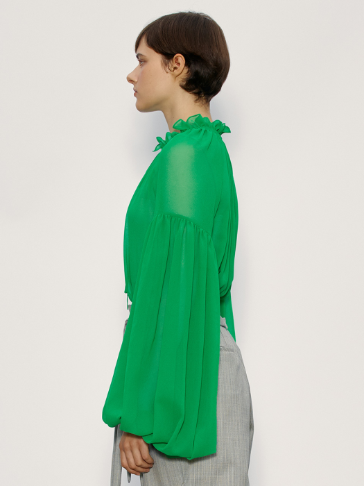 Popsicle Balloon Blouse_Island Green