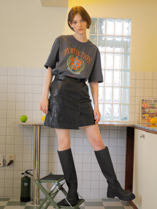 Leather mini skirt NL1AWS851