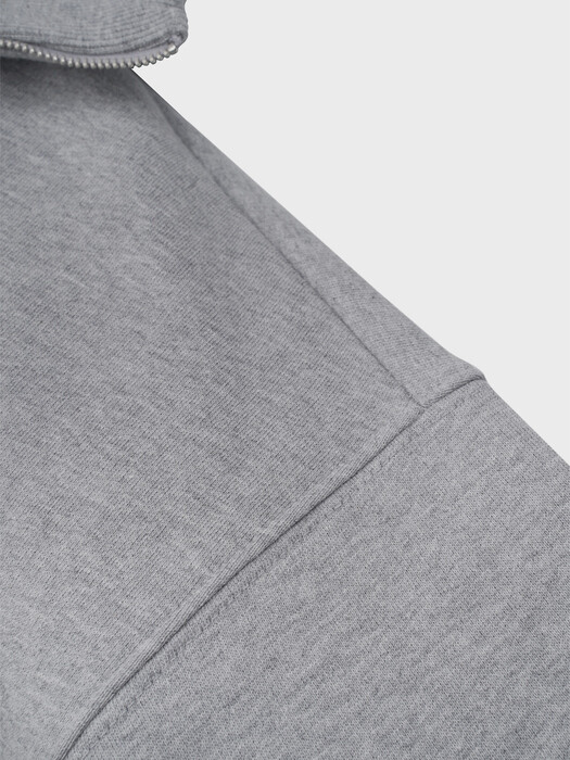 HIGH NECK ZIP-UP SWEAT SHIRT [NAPPING]_BLUE