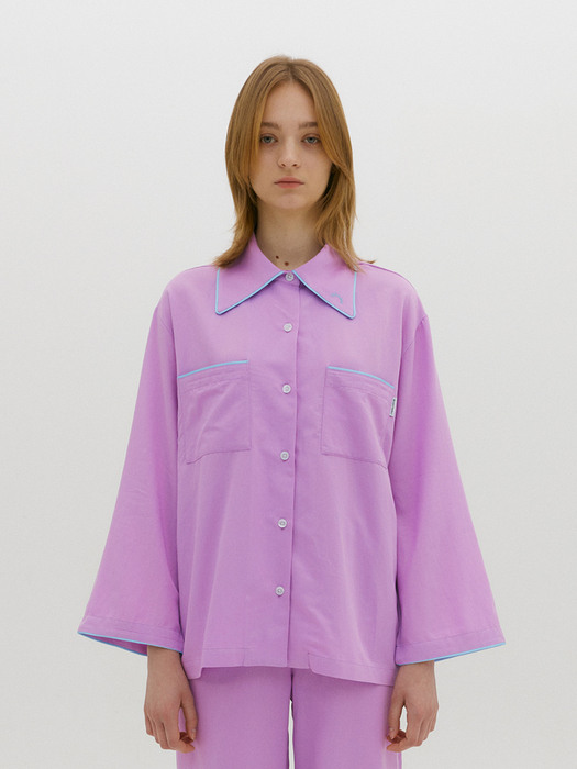 (Women) Essential PJ Shirts Lavender