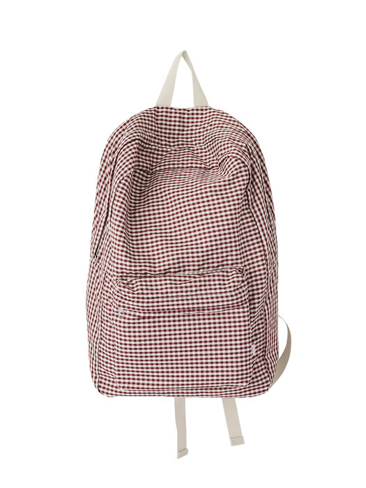 Pippi backpack_ Check burgundy