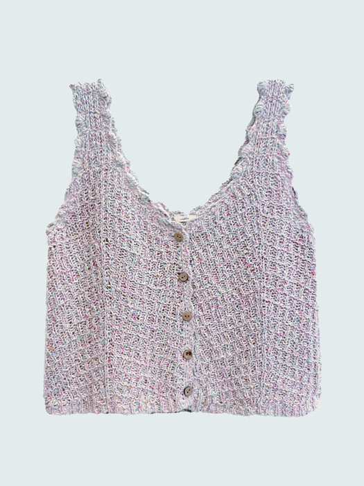 [단독] Via Crochet knit vest