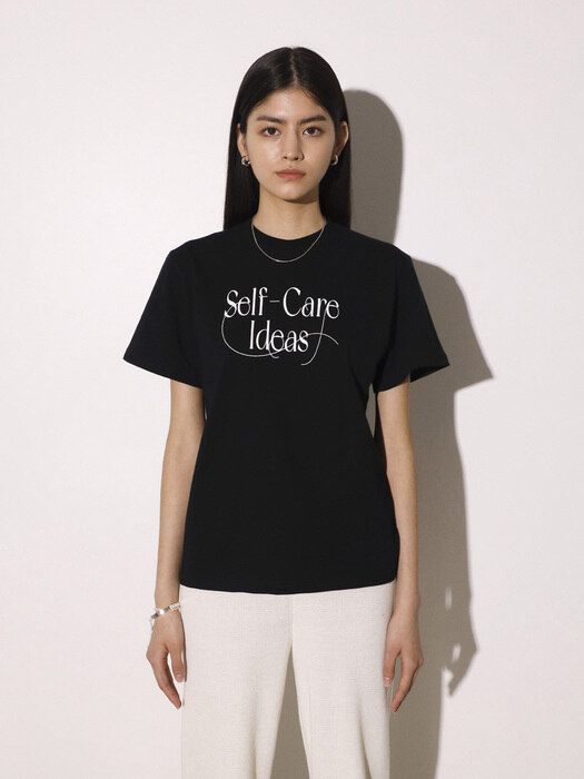 Self-care ideas Short sleeve T-shirt black