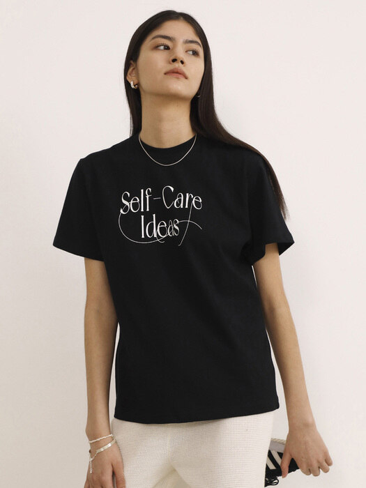 Self-care ideas Short sleeve T-shirt black