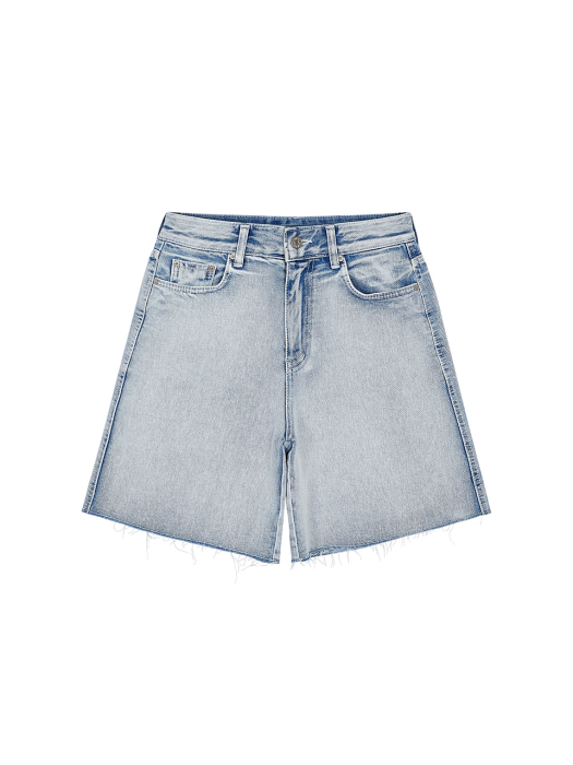 All Brush Washing Shorts Jeans in L/Blue VJ2ML198-AM