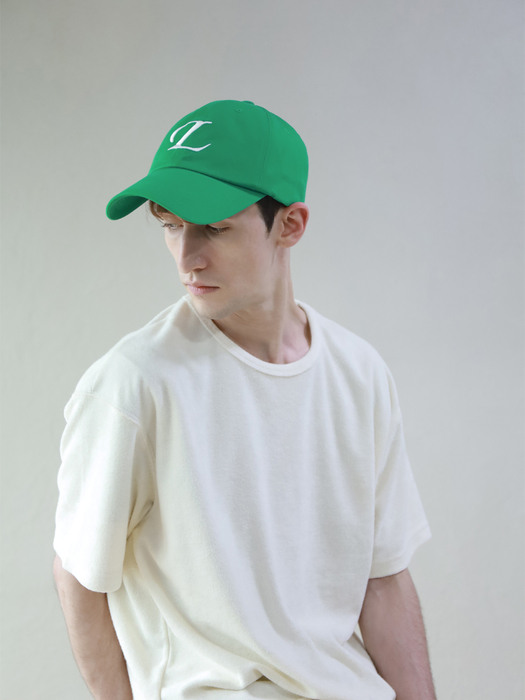 COTTON CHINO BALL CAP_GREEN