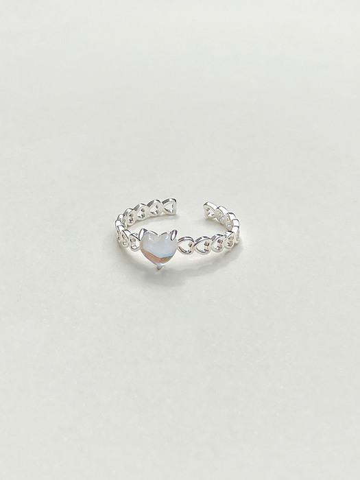 [단독][SILVER 925] PURE HEART SILVER RING AR222007