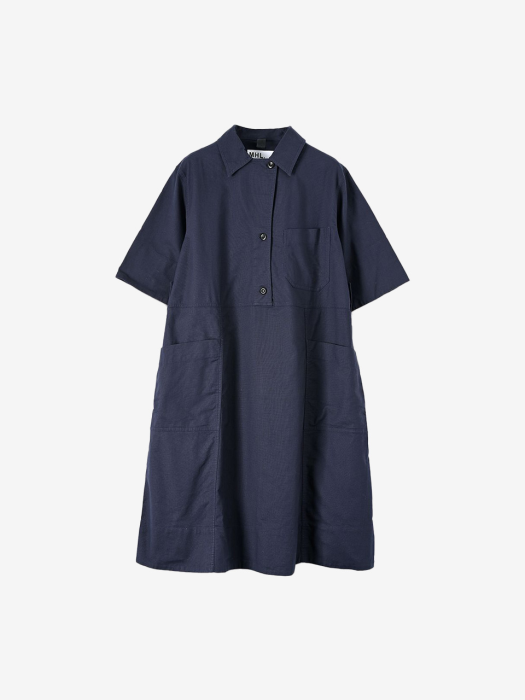 [WOMEN] 22SS FLARE SHIRT DRESS INK WHDR0090S22KGZINK