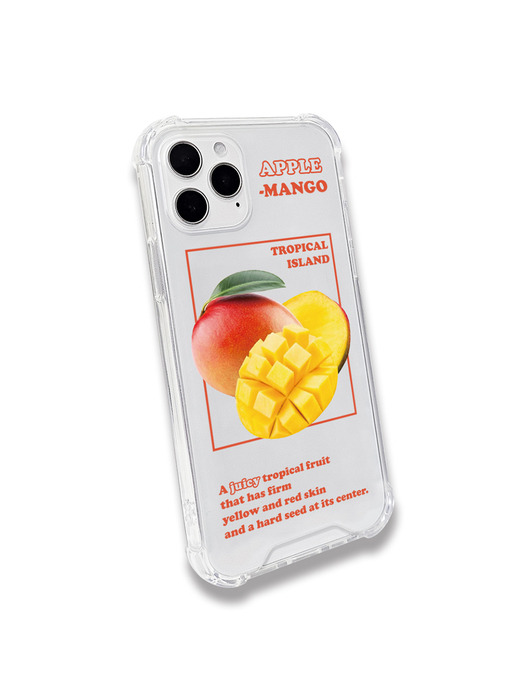 메타버스 범퍼클리어 케이스 클리어톡 세트 - 쥬시 망고(Juicy Mango)