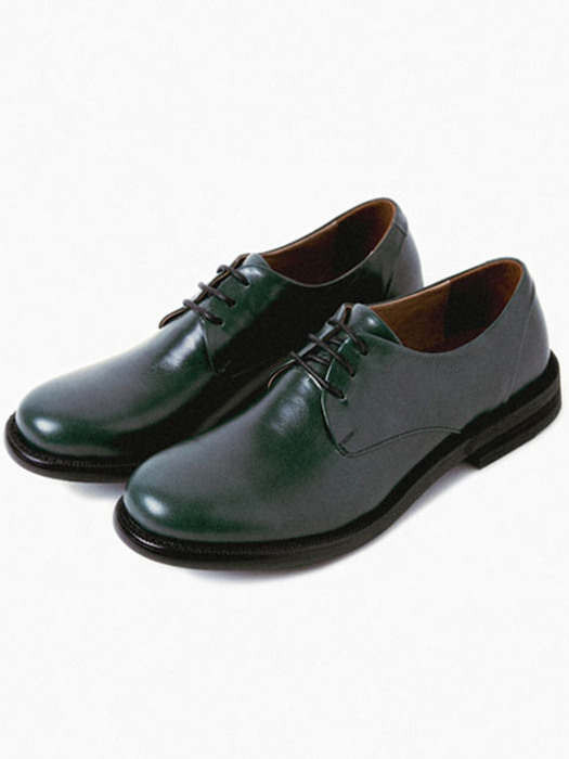 BREAD LEATHER DERBY SHOES_GREEN