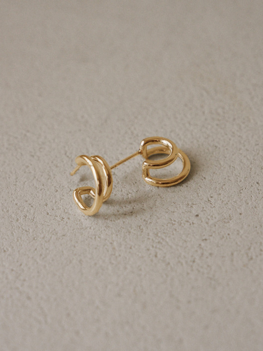 Two Line Circle_Earring (2colors)