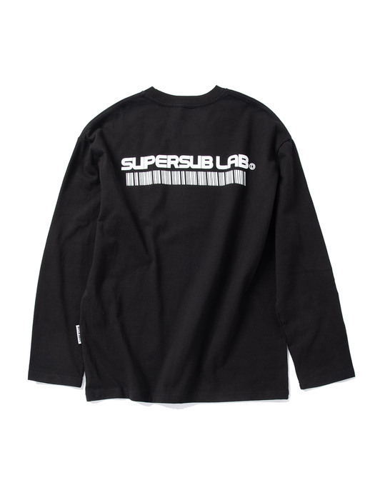 SUPER LAB 긴팔 티셔츠(블랙)