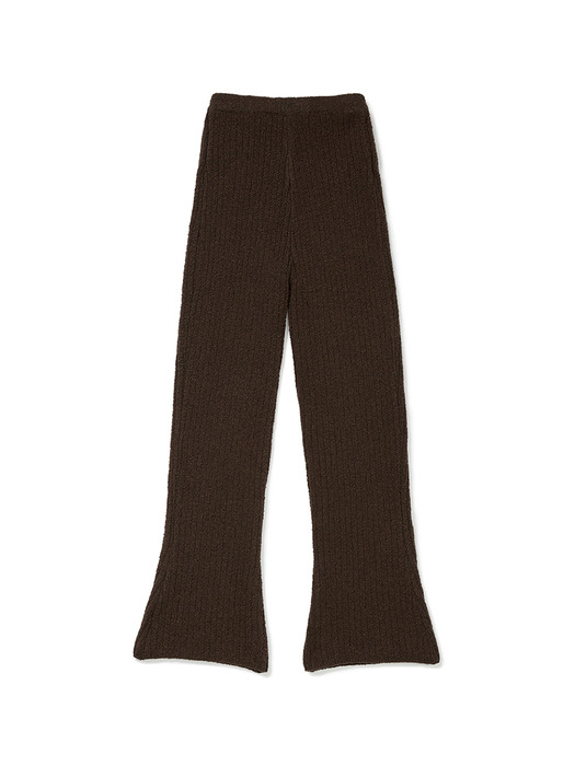 RB Long Slim Knit Pants Brown