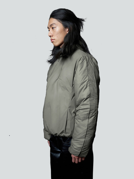 ASYMMETRIC REVERSIBLE PADDING [UNISEX/LIGHT GRAY]