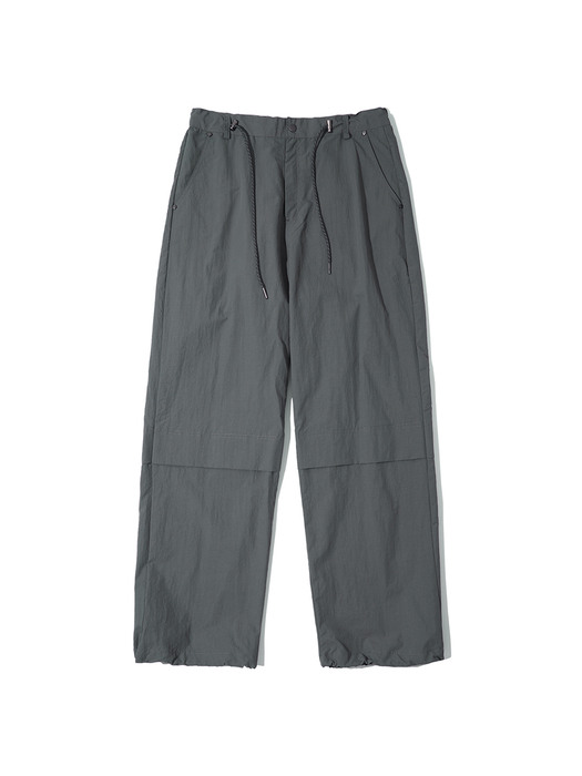 P10000 Knee tuck utility wide pants_Charcoal