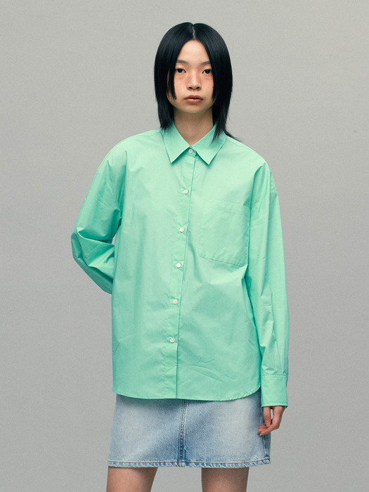 Classic Logo Cotton Shirt (Mint)