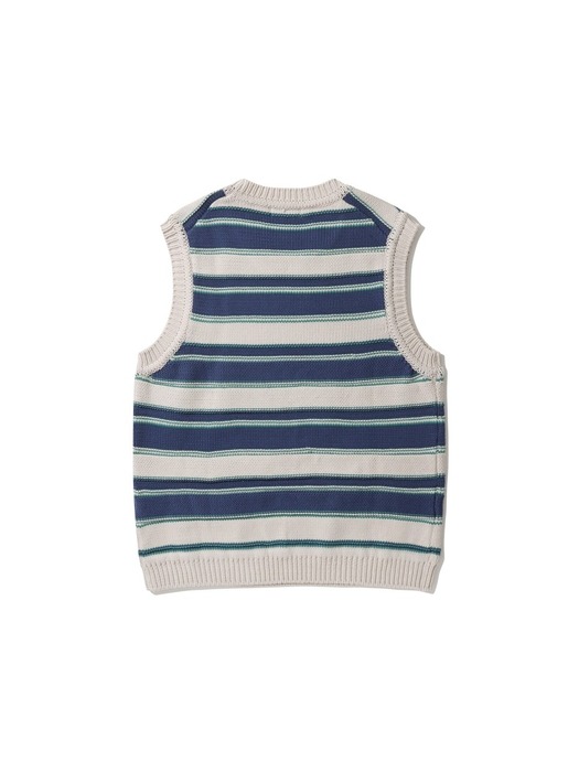 [black label] multi stripes knit vest_CLWAM23112BUX