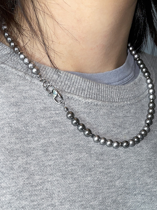 Surgical Steel X Ocean pearl Link Necklace