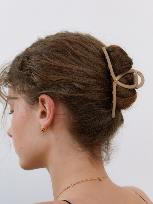 matte solid twist hair clip (7 color)