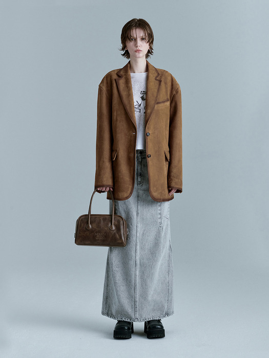 SOFT TOTE_washed brown pull-up