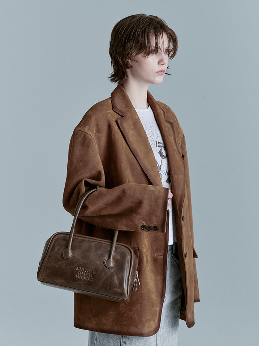 SOFT TOTE_washed brown pull-up