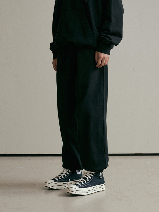 jumbo sweat pants (black)