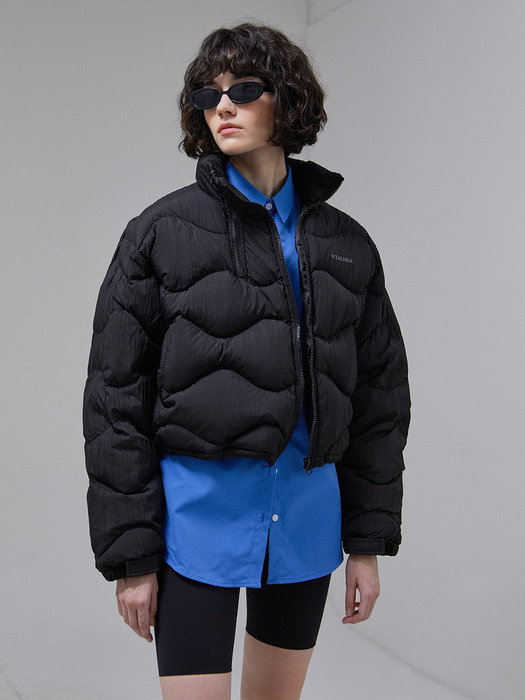 [LINE] Quilting Down Short Puffer Jacket