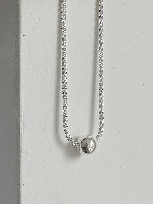 [silver925] snow ball necklace