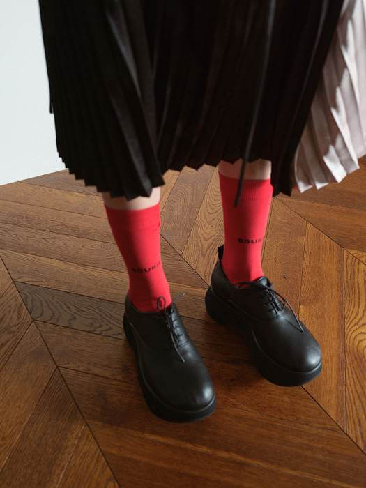 Bourie Basic Socks_Red