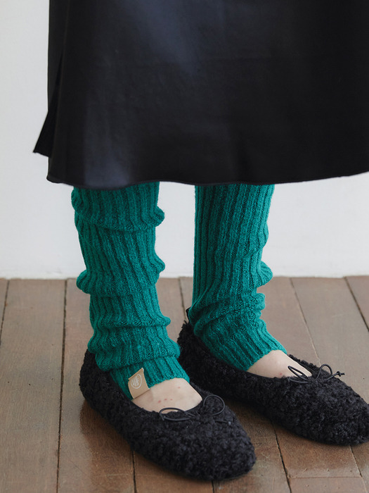 knit leg warmer (F001_green)