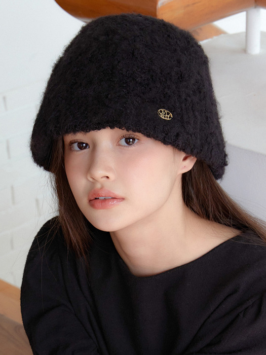 [단독] wool blended cotton candy knit bucket hat