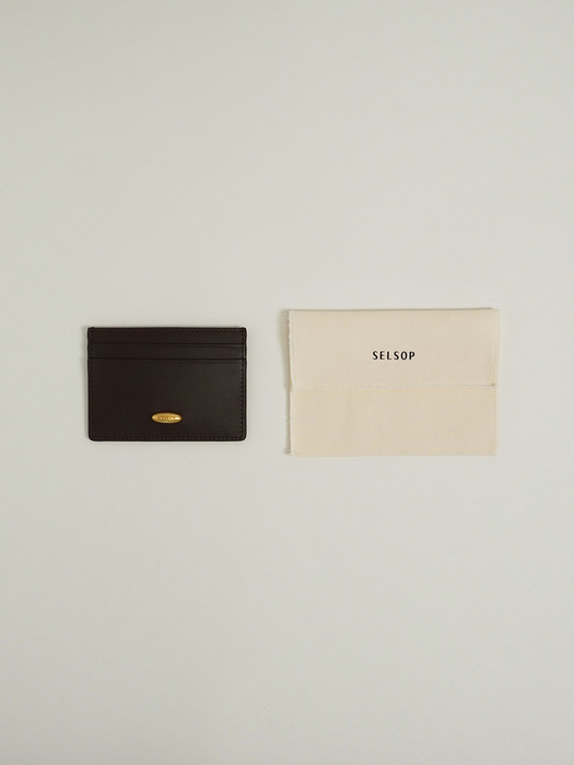 CARD WALLET / deep brown