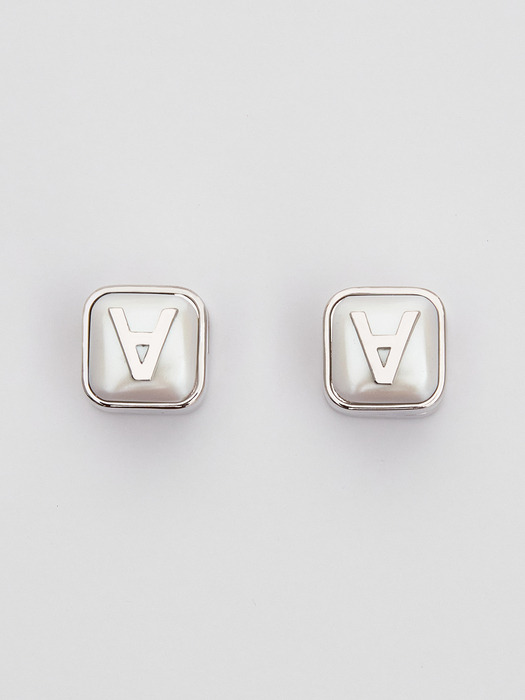 Cube Logo Earrings_Silver