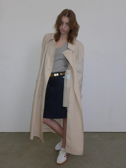 SIGNATURE OVERSIZED TRENCH COAT_CREAM BEIGE