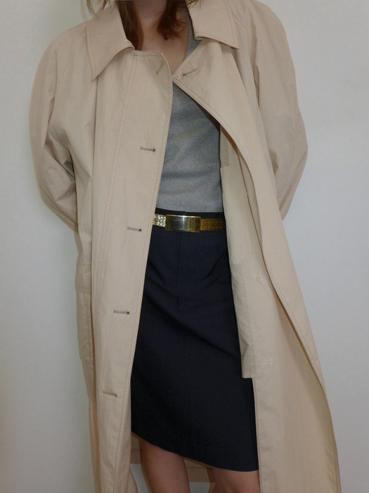 SIGNATURE OVERSIZED TRENCH COAT_CREAM BEIGE